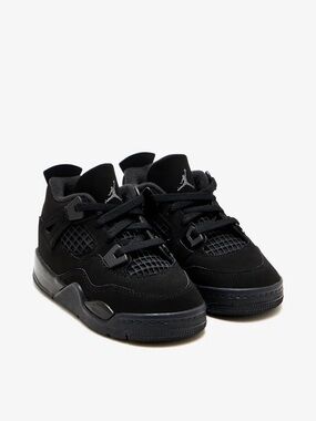 Jordan Black Cat 4s Toddlers' Retro Basketball Sneakers